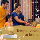 MANTRA MUKTI Agarbatti Stand for Pooja | Solid Brass Incense Stick Holder (24K Gold Coated with 1-Year Warranty for Plating) | Agarbati Stand for Home, Office, Shop, and Puja Room (2” Height)