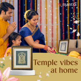 Mantra OJAS Brass Engraved (Antique Finish) Balaji Thayar Photo Frame | Home Decor Wall Decoration Gifting for Home, Living Room, Pooja Room, and Shops (8"x7")