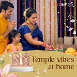 MANTRA DIVIT Balaji Thayar Idol | Pure Copper Idol with Polished Lacquer Finish | 2” Height