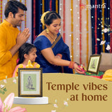 Mantra OJAS Brass Engraved (Antique Finish) Murugar Photo Frame | Home Décor Wall Decoration Gifting for Home, Living Room, Pooja Room, and Shops (8"x7")