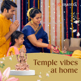 MANTRA DIVIT Lakshmi Idol | Pure Copper Idol with Polished Lacquer Finish | 2” Height