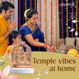 MANTRA DIVIT Ram Durbar Idol For Home | Pure Brass Made Ram Durbar Murti (Dual Tone – Brass & Copper Finish), Idol For Home Decoration, Office Desks, Pooja Room, Gifting (5” Height)