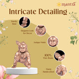 MANTRA DIVIT Crawling Krishna Idol | Pure Copper Idol with Polished Lacquer Finish | 1.7” Height