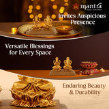 Ganesha Lakshmi Copper on wood