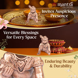 MANTRA DIVIT Crawling Krishna Idol | Pure Copper Idol with Polished Lacquer Finish | 1.7” Height