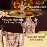 MANTRA DIVIT Lord Balaji Idol | Pure Copper Idol with Polished Lacquer Finish | 2.9” Height