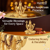 Mantra DIVIT Lord Shiva Idol | Pure Copper Made Shiva God Idol (24K Gold Plated), Sivan Statue for Home Decoration, Car Dashboard, Office Desks, Pooja Room, Gifting (3.1” Height)