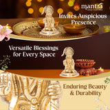 MANTRA DIVIT Lord Hanuman Idol For Home | Pure Brass Made Anjaneya Statue (Polished Lacquer Finish), God Hanuman Murti For Home Decoration, Office Desks, Pooja Room, Gifting (4” Height)