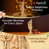 MANTRA DIVIT Lord Krishna Idol For Home | Pure Brass Made Krishna Statue (Polished Lacquer Finish), God Krishna Murti For Home Decoration, Office Desks, Pooja Room, Gifting (10” Height)