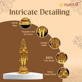 Standing Hanuman (24k gold plated) 8"