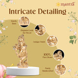 MANTRA DIVIT Lord Krishna Idol For Home | Pure Brass Made Krishna Statue (Polished Lacquer Finish), God Krishna Murti For Home Decoration, Office Desks, Pooja Room, Gifting (5.5” Height)