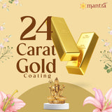 Mantra DIVIT Lord Shiva Idol | Pure Copper Made Shiva God Idol (24K Gold Plated), Sivan Statue for Home Decoration, Car Dashboard, Office Desks, Pooja Room, Gifting (3.1” Height)