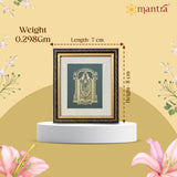 Mantra OJAS Brass Engraved (Antique Finish) Balaji Thayar Photo Frame | Home Decor Wall Decoration Gifting for Home, Living Room, Pooja Room, and Shops (8"x7")