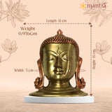 Buddha Mask Wall Hanging 6"