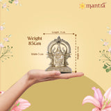 Mantra Gold Coatings Pure Brass Idol Lakshmi with Arch (Polished Lacquer Finish) (2.4" Height)