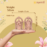 MANTRA DIVIT Balaji Thayar Idol | Pure Copper Idol with Polished Lacquer Finish | 2” Height