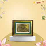 Mantra OJAS Brass Engraved (Antique Finish) Ram Mandir Photo Frame | Home Décor Wall Decoration Gifting for Home, Living Room, Pooja Room, and Shops (8"x10")