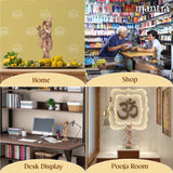 MANTRA DIVIT Lord Krishna Idol For Home | Pure Brass Made Krishna Statue (Dual Tone – Brass & Copper Finish), God Krishna Murti For Home Decoration, Office Desks, Pooja Room, Gifting (10” Height)