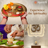 MANTRA MUKTI Agarbatti Stand for Pooja | Solid Brass Incense Stick Holder (24K Gold Coated with 1-Year Warranty for Plating) | Agarbati Stand for Home, Office, Shop, and Puja Room (2” Height)