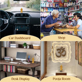 Mantra DIVIT Radha Krishna Idol | Pure Brass Made Radhakrishna Murti (24K Gold Plated), Radhe Krishna Statue for Home Decoration, Car Dashboard, Office Desks, Pooja Room, Gifting (4” Height)