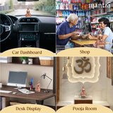 MANTRA DIVIT Buddha Idol For Home | Pure Brass Made Buddha Statue (Dual Tone – Brass & Copper Finish), Buddha idol For Home Decoration, Office Desks, Gifting (7.2” Height)