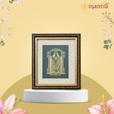 Mantra OJAS Brass Engraved (Antique Finish) Balaji Thayar Photo Frame | Home Decor Wall Decoration Gifting for Home, Living Room, Pooja Room, and Shops (8"x7")