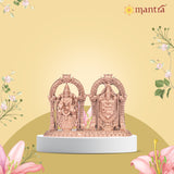 MANTRA DIVIT Balaji Thayar Idol | Pure Copper Idol with Polished Lacquer Finish | 2” Height