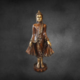 Standing Buddha (MT,43.6") - mantra gold coatings