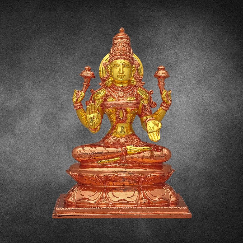 Uthama Lakshmi  8" - mantra gold coatings