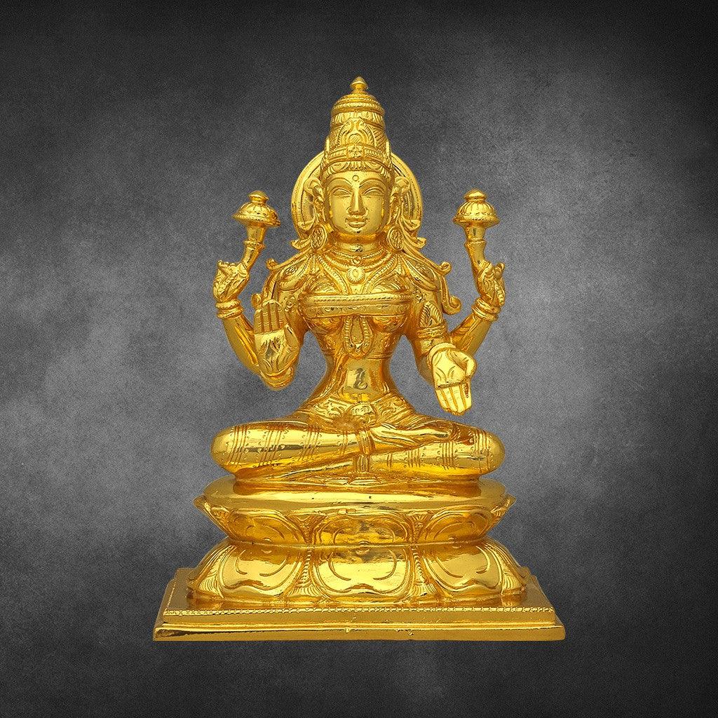 Uthama Lakshmi  8" - mantra gold coatings