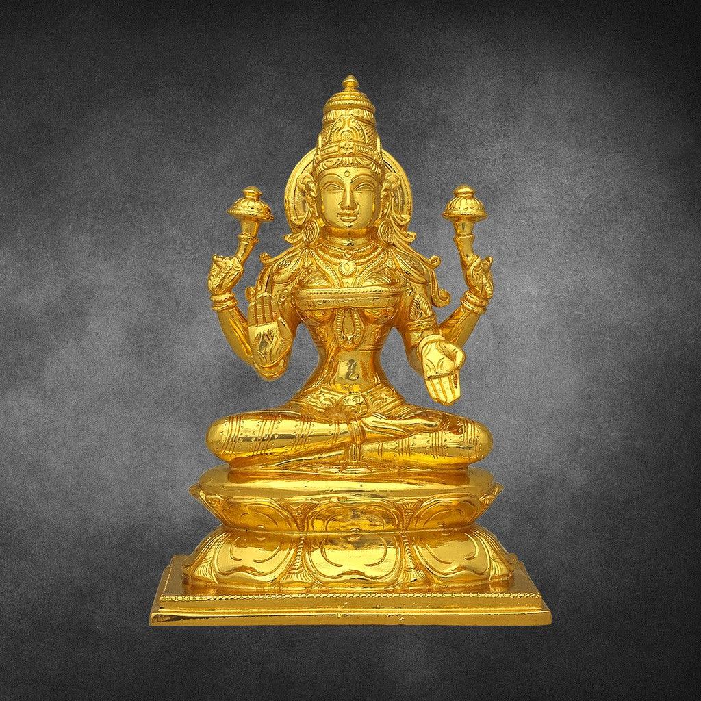 Uthama Lakshmi  8" - mantra gold coatings 