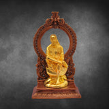 Saibaba With Arch  9.2" - mantra gold coatings