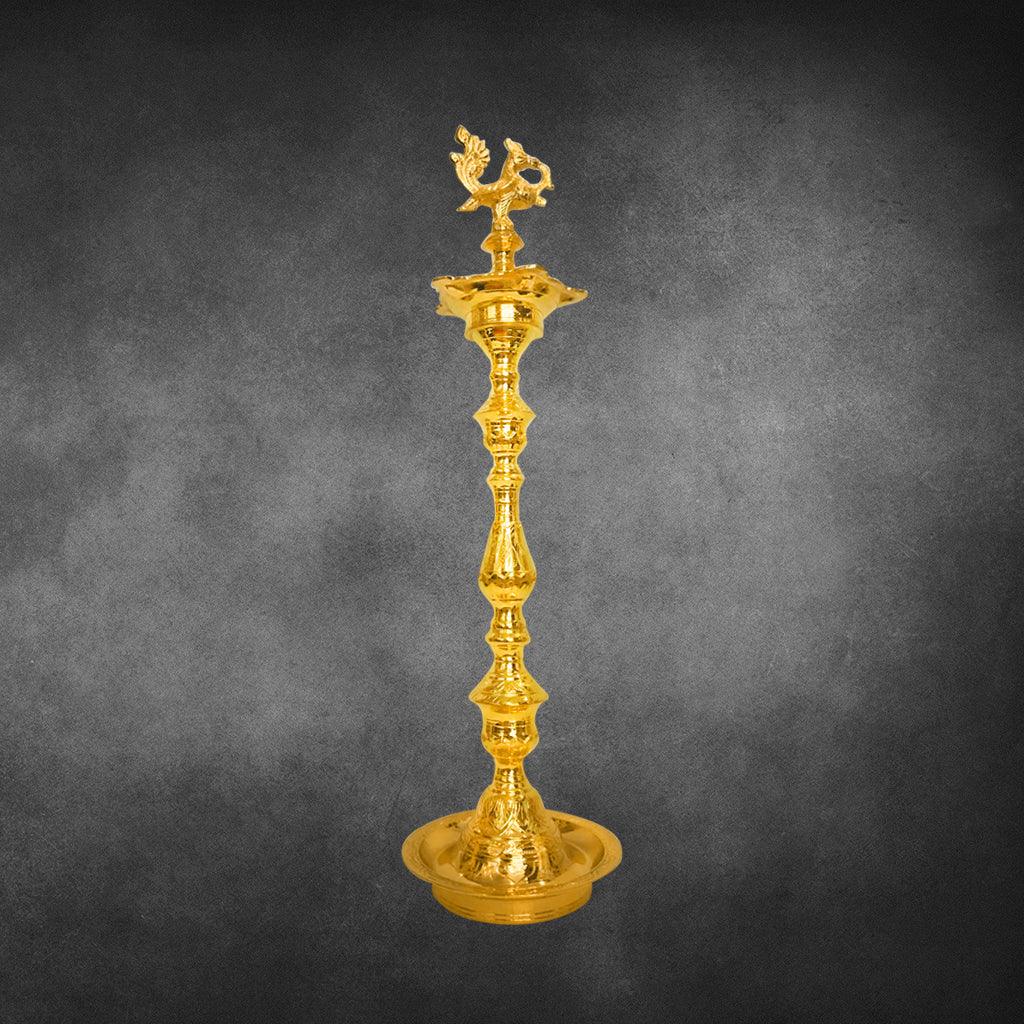 Annam Kuthu Vilakku 26.4" - mantra gold coatings