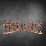 Dasavatharam Set 6" - mantra gold coatings