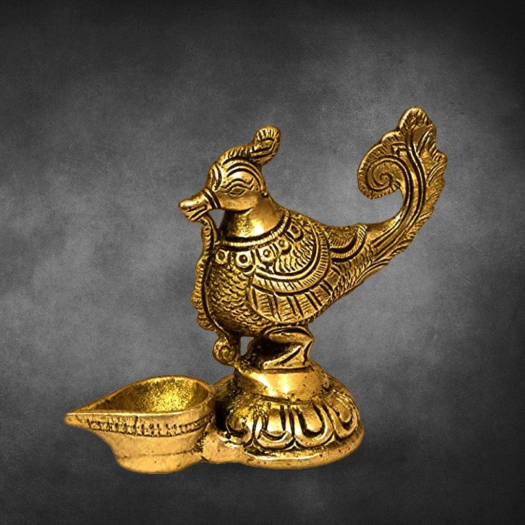 Annam With Deepam 3.2" - mantra gold coatings