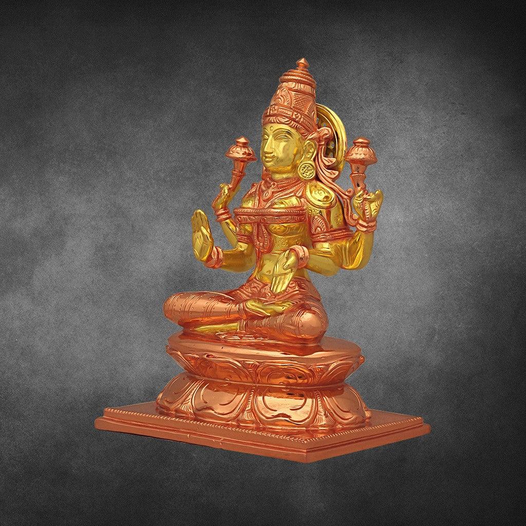 Uthama Lakshmi  8" - mantra gold coatings