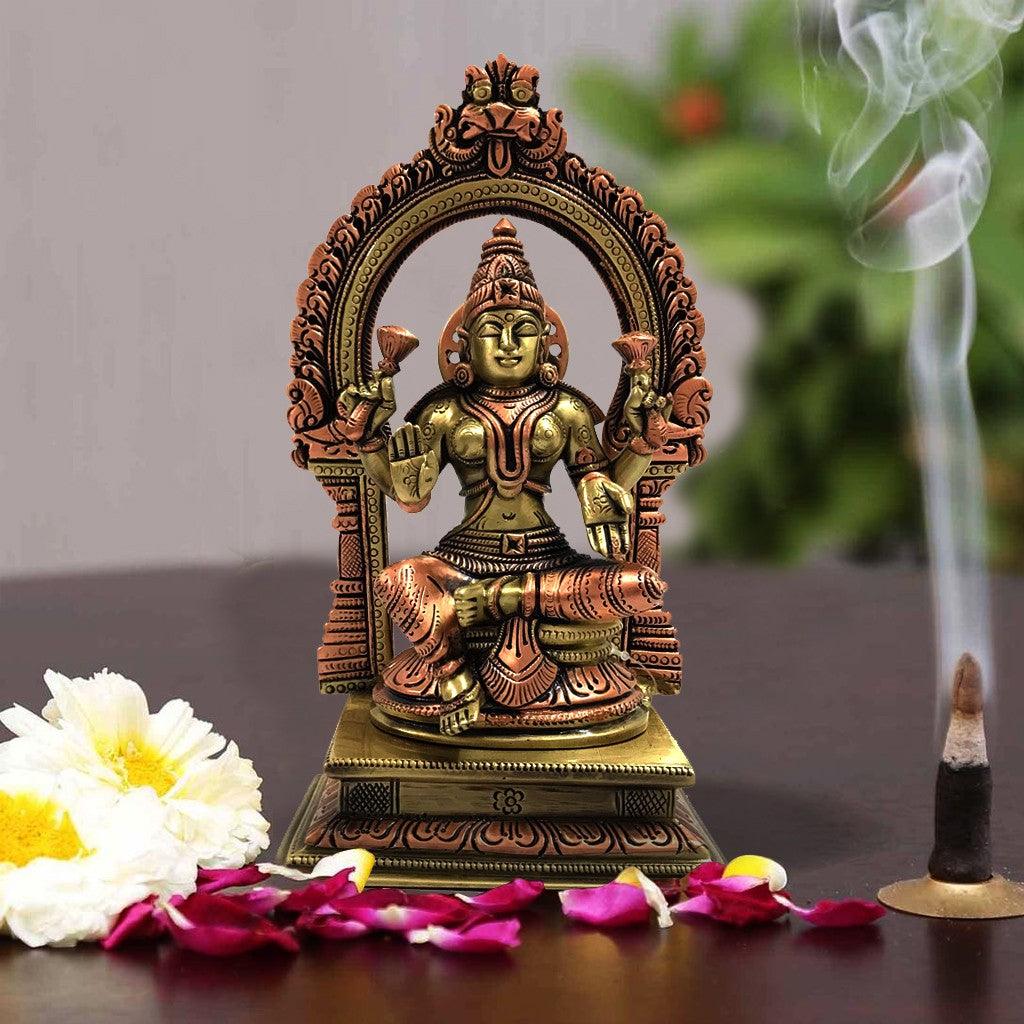 Lakshmi With Arch  8" - mantra gold coatings 