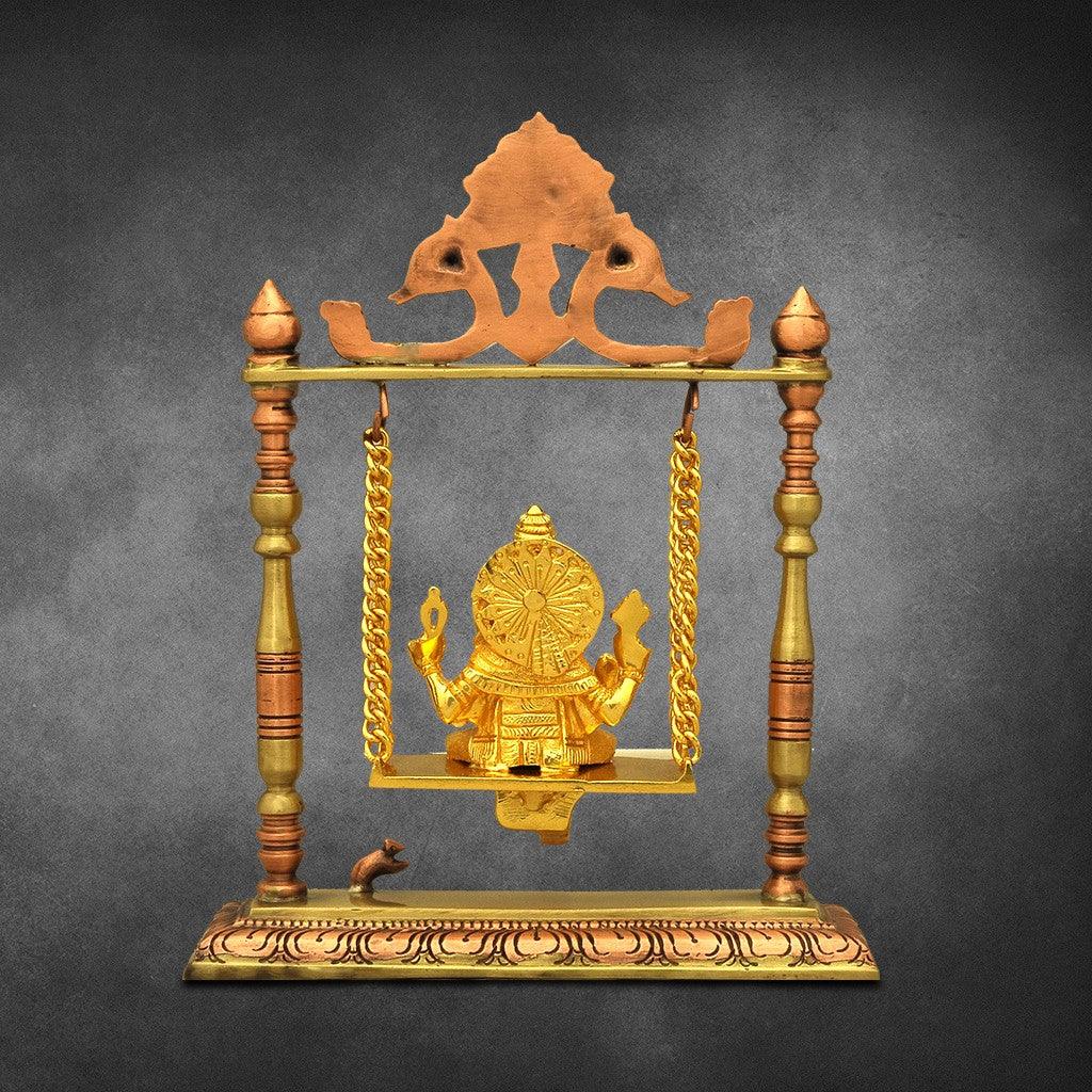Jula Ganesha 9.2" - mantra gold coatings