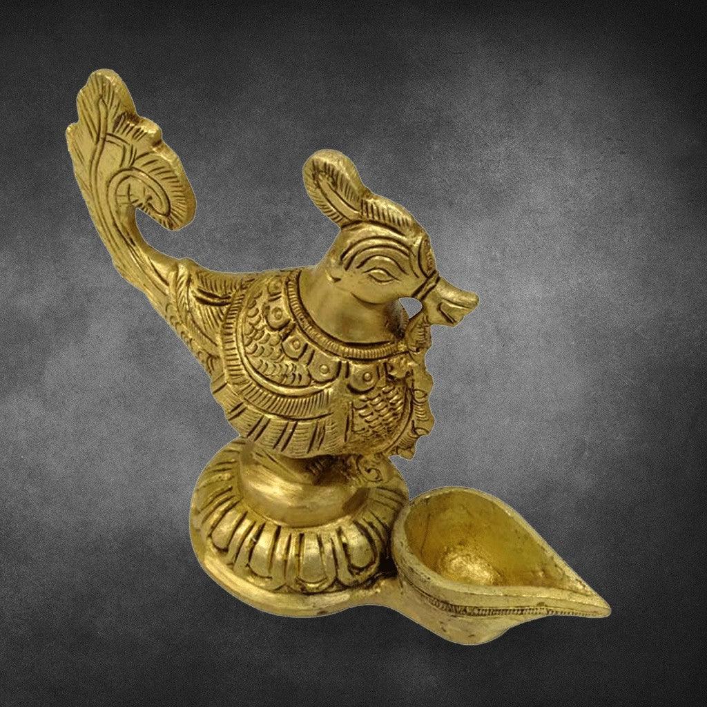 Annam With Deepam 3.2" - mantra gold coatings