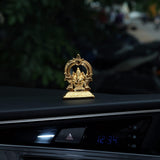 One Side Ganesha With Arch 2.4" - mantra gold coatings