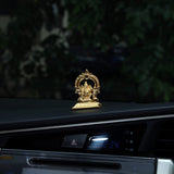 One Side Ganesha With Arch 2.4" - mantra gold coatings