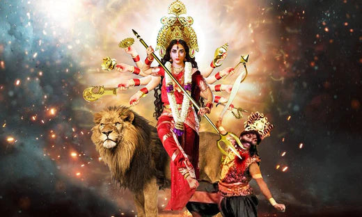 Manifestations Of The Mahishasura Mardhini - mantra gold coatings 