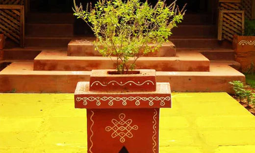 Tulsi Vivah & Benefits Of Having Tulsi Maadam At Home - mantra gold coatings 