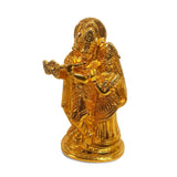 MANTRA DIVIT Radha Krishna Idol | Pure brass Made Radhakrishna Murti (24K Gold Plated), Radhe Krishna Statue For Home Decoration, Car Dashboard, Office Desks, Pooja Room, Gifting (4” Height)