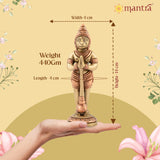 MANTRA DIVIT Pure Brass Made Lord Hanuman Idol (5.6” Height)