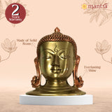 Buddha Mask Wall Hanging 6"