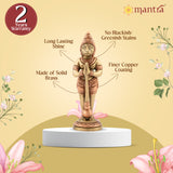 MANTRA DIVIT Pure Brass Made Lord Hanuman Idol (5.6” Height)