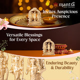 MANTRA DIVIT Ram Durbar Idol For Home | Pure Brass Made Ram Durbar Murti (Polished Lacquer Finish), Idol For Home Decoration, Office Desks, Pooja Room, Gifting (5” Height)