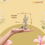 MANTRA DIVIT Murugar with Peacock Idol for Home | Pure Brass Made Murugar murti (Brass Antique Finish), God Murugar Idol for Home Decoration, Pooja Room, Gifting (2.4” Height)