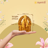 MANTRA DIVIT Pure brass Made Shiradi Sai Baba Statue (24K Gold Plated) (3” Height)